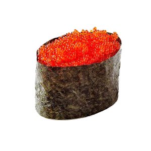 Гункан суши с красной икрой масаго